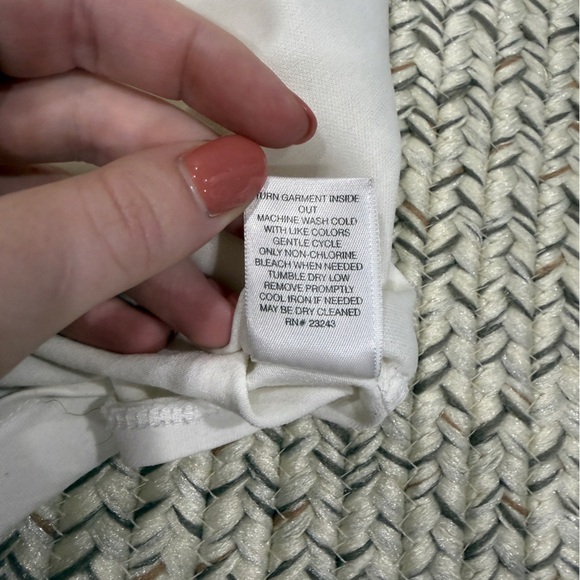 New York and Company White Lace Cap Sleeve Blouse - Picture 9 of 11